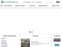 Tablet Screenshot of concretenetwork.com